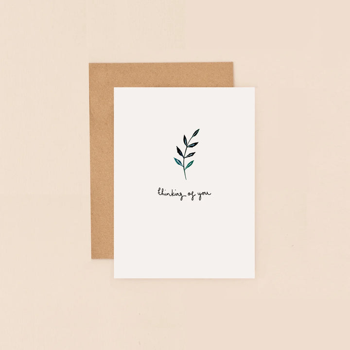 Leaf Thinking of You Mini Card