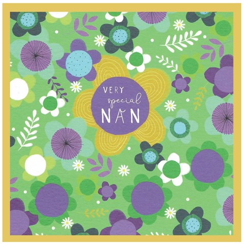 Very Special Nan Card - Flowers