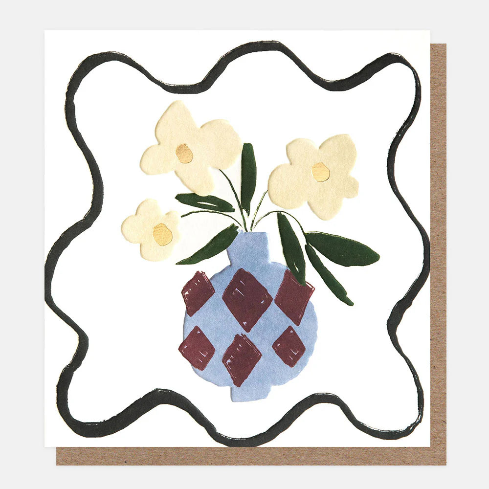 Flowers Purple Vase Card