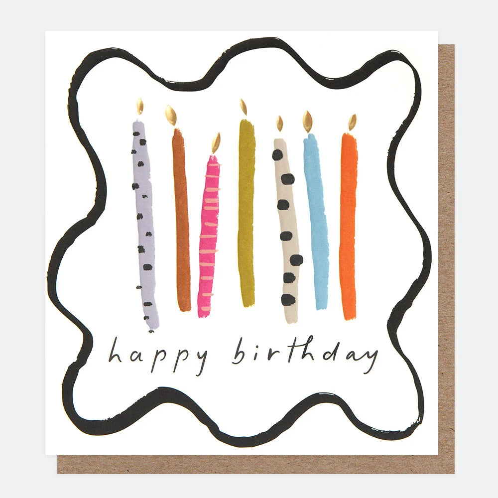 Birthday Patterned Candles Card