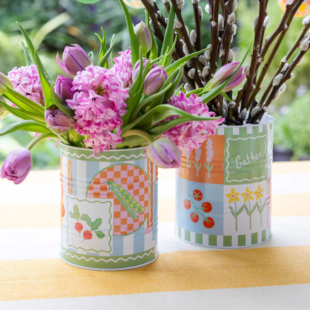 Spring Icons Recyclable Storage Tins - Small