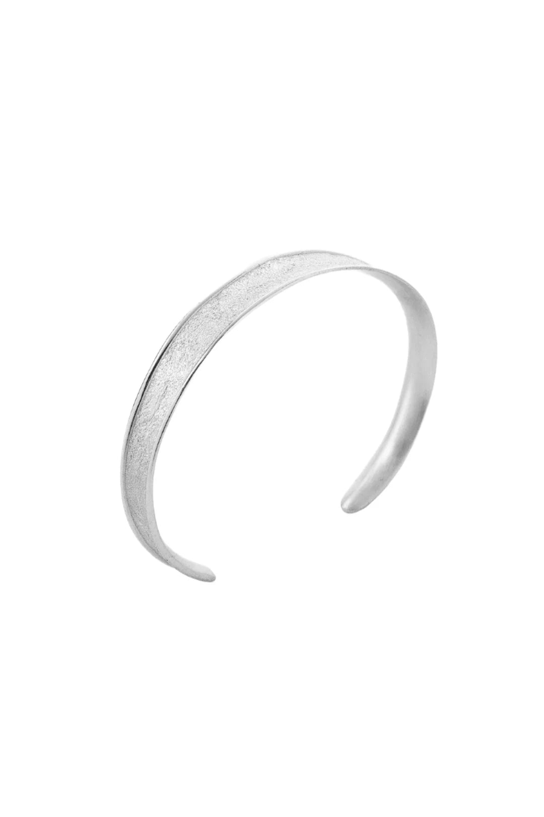Silver Bask Bangle by Tutti & Co featuring sleek, minimalist design with a smooth, polished finish.