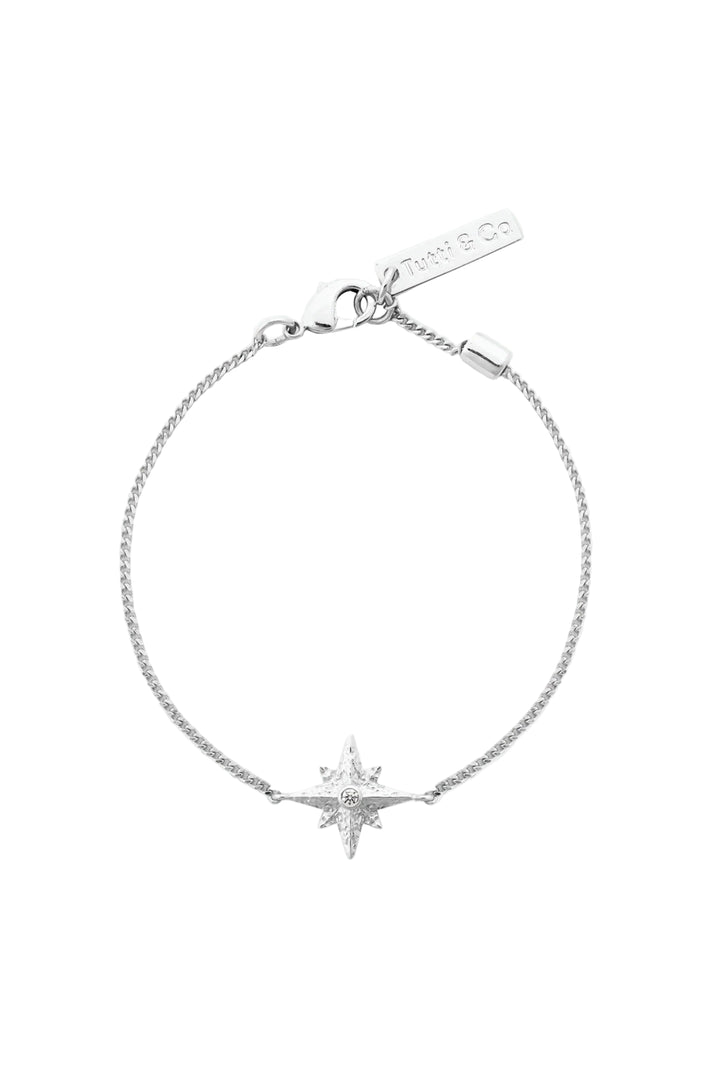 Silver Faith bracelet by Tutti &amp; Co featuring a delicate chain and faith-inspired charm, perfect for everyday wear.