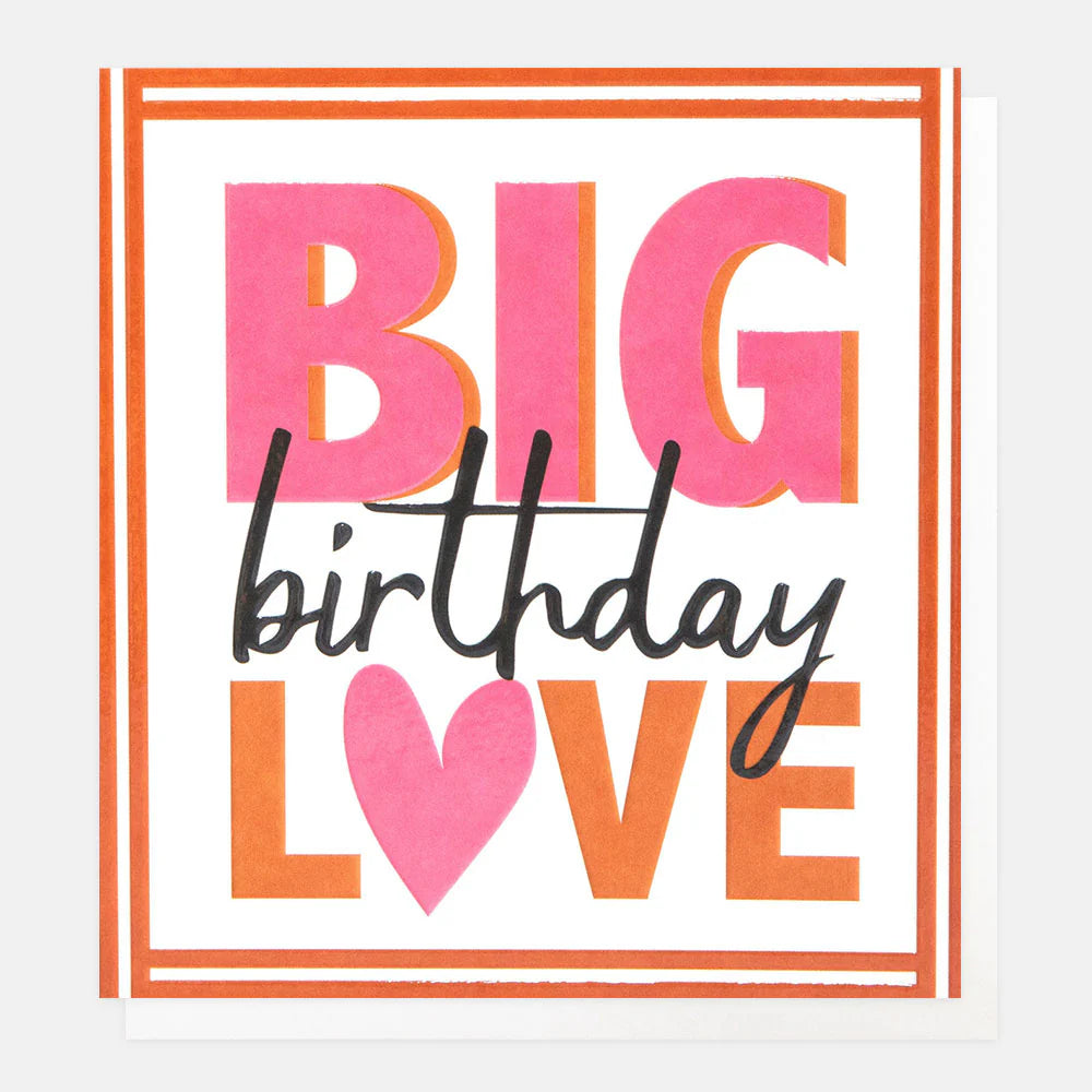 Big Birthday Love Card