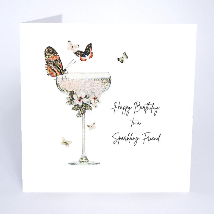 Happy Birthday To A Sparkling Friend Card