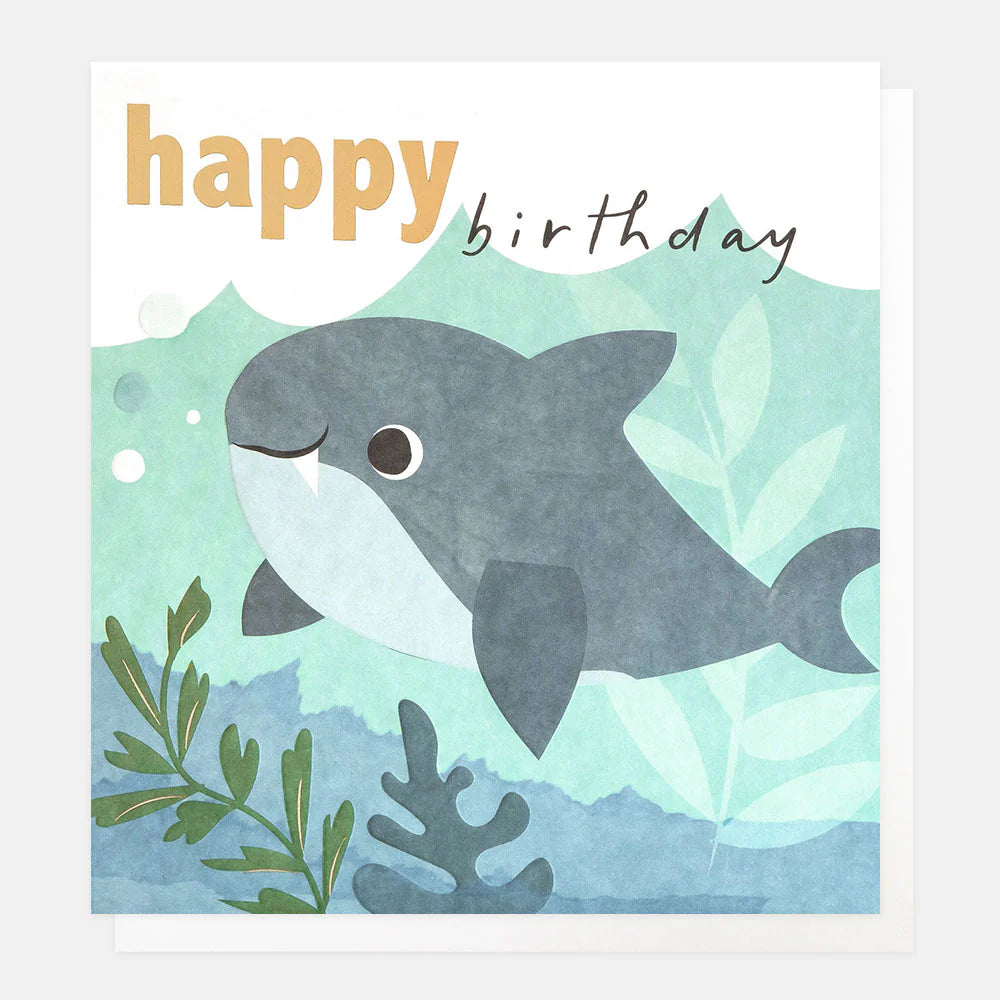 Happy Birthday Shark Card