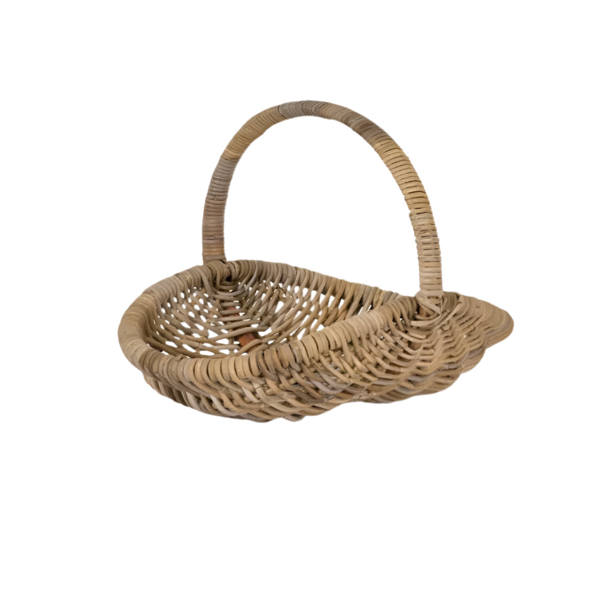 Large natural rattan garden trug by Garden Trading, ideal for gardening and outdoor storage, from Cornucopia Home and Gift.