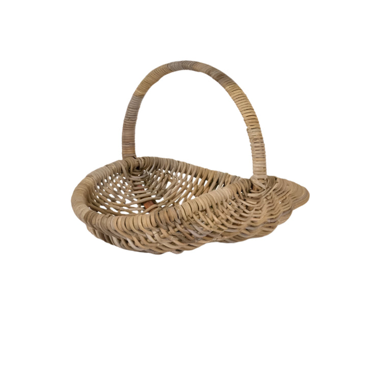 Large natural rattan garden trug by Garden Trading, ideal for gardening and outdoor storage, from Cornucopia Home and Gift.