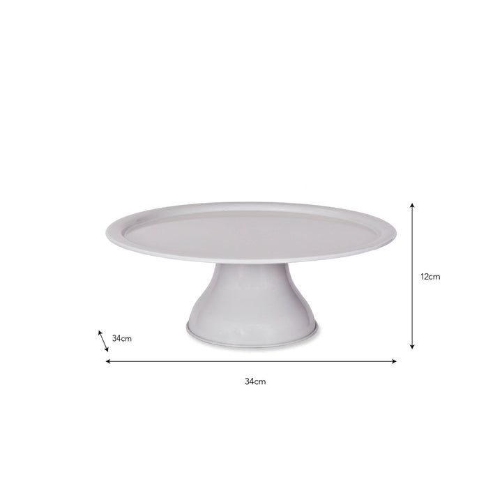 Steel Brompton Cake Stand - Chalk