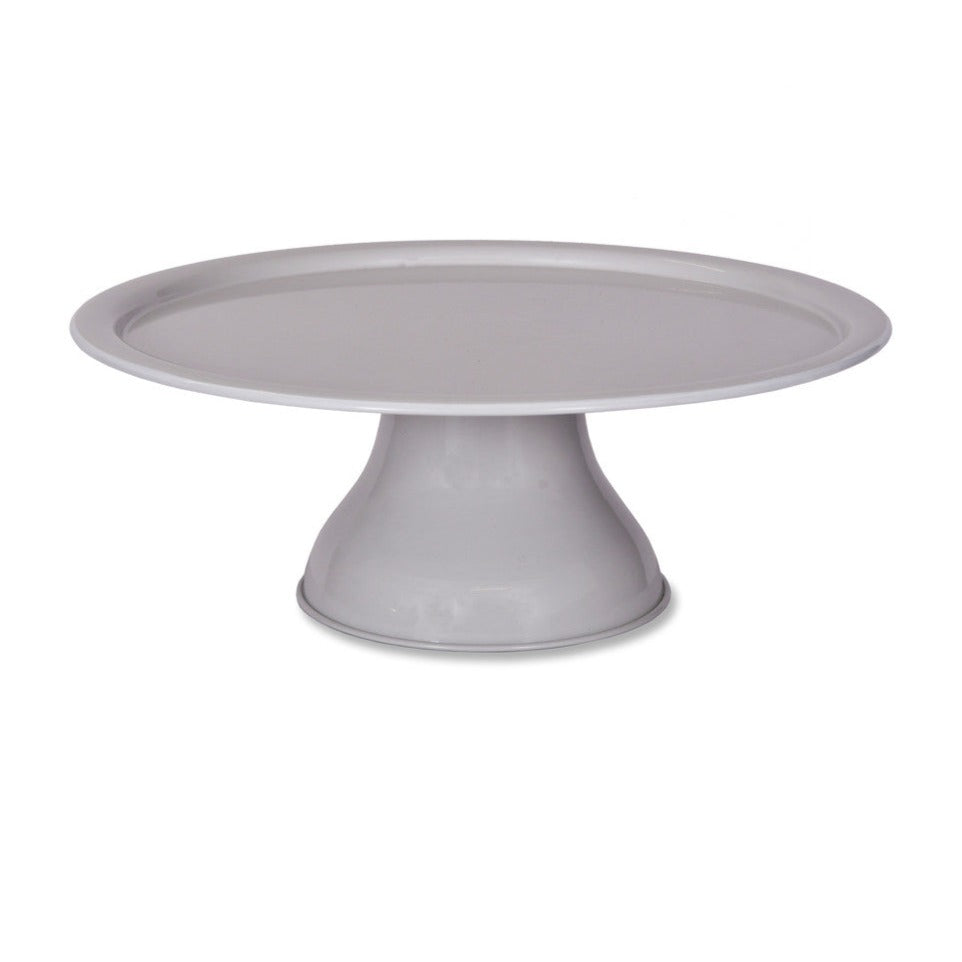 Steel Brompton cake stand by Garden Trading with chalk finish, featuring a classic design for serving cakes and desserts.