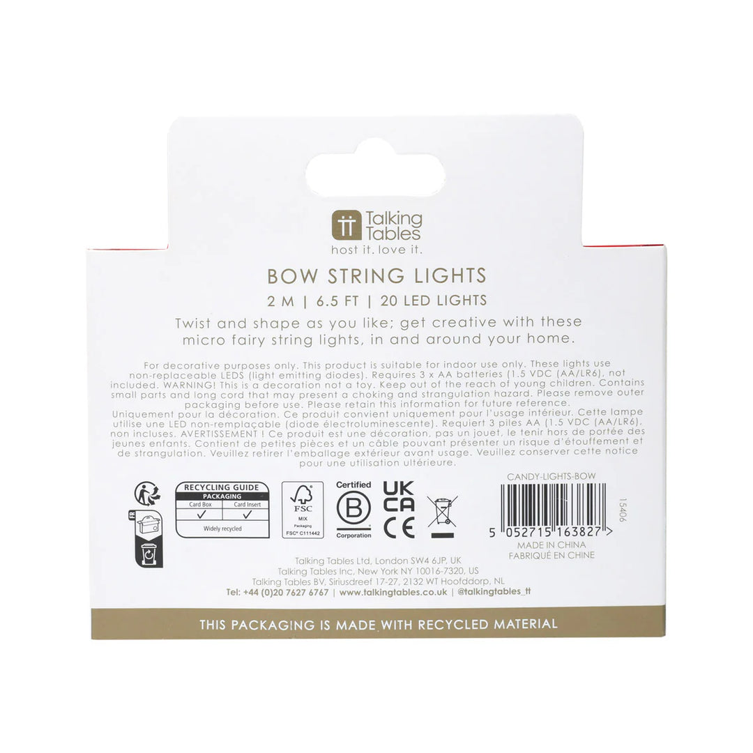 Bow String Lights - 2m | Valentine&
