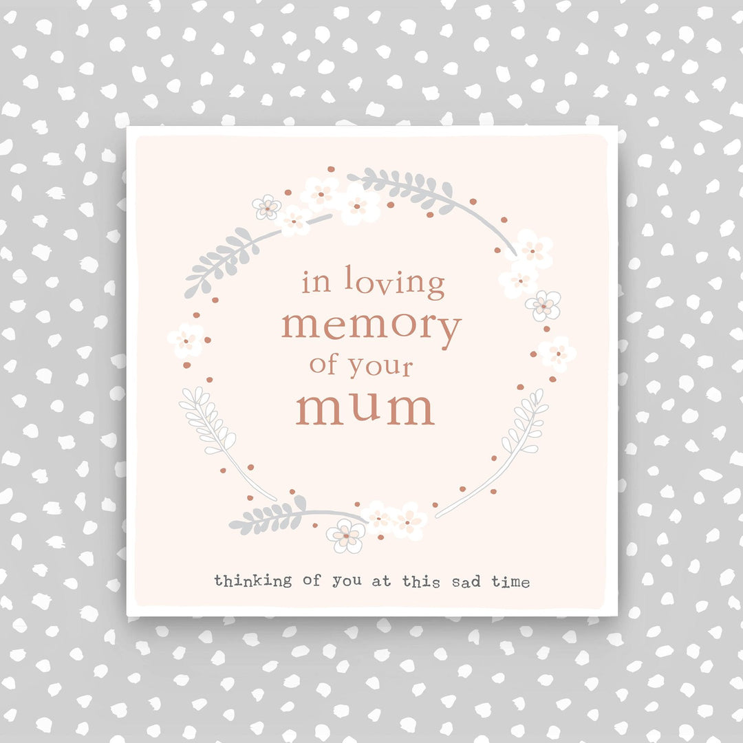 Molly Mae sympathy card with floral design and heartfelt message in a soft color palette, by Cornucopia Home and Gift.