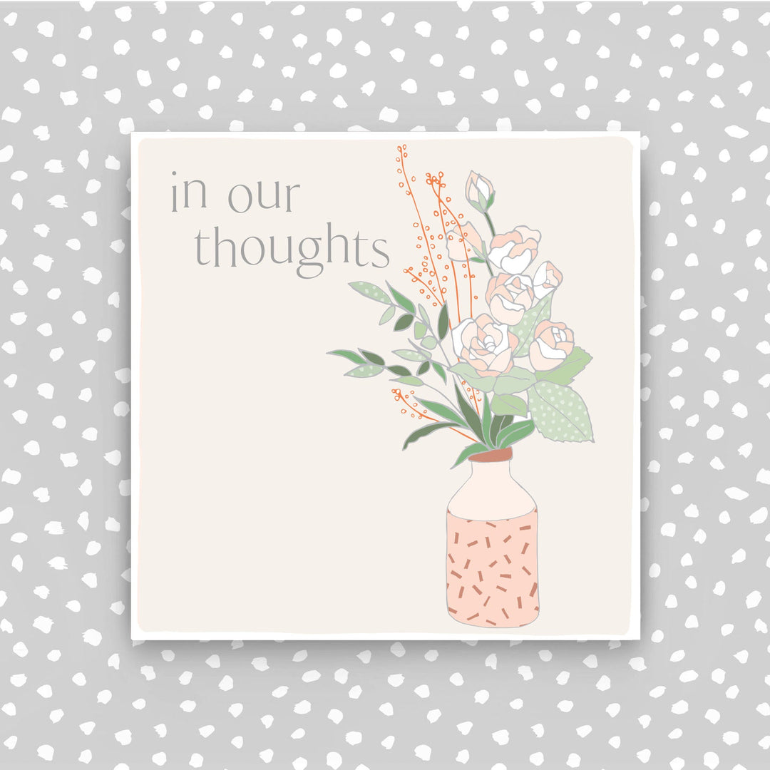 Molly Mae Sympathy card by Cornucopia Home and Gift featuring elegant floral design and heartfelt message for sympathy.