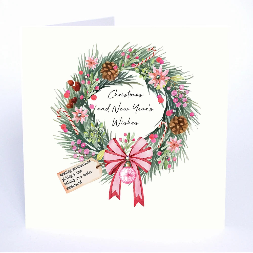 Christmas and New Year Wishes Card