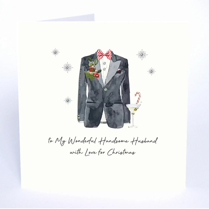 Wonderful Husband Love at Christmas Card