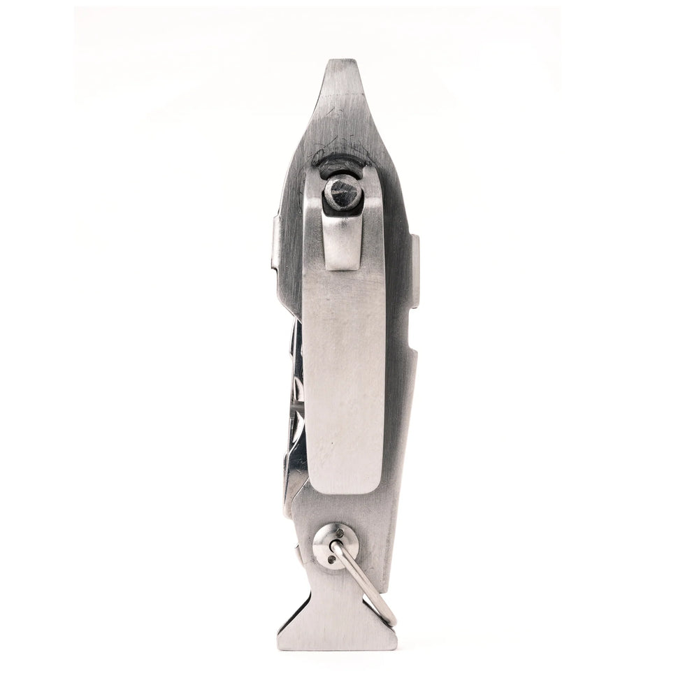 Kikkerland Fishing Multi Tool by Cornucopia Home and Gift, compact multi-tool with fishing-related functions and tools in a sleek design.