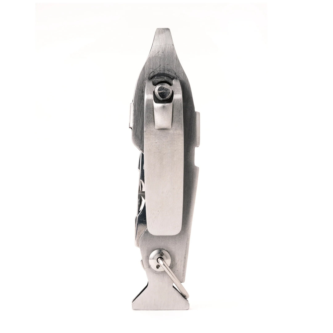 Kikkerland Fishing Multi Tool by Cornucopia Home and Gift, compact multi-tool with fishing-related functions and tools in a sleek design.