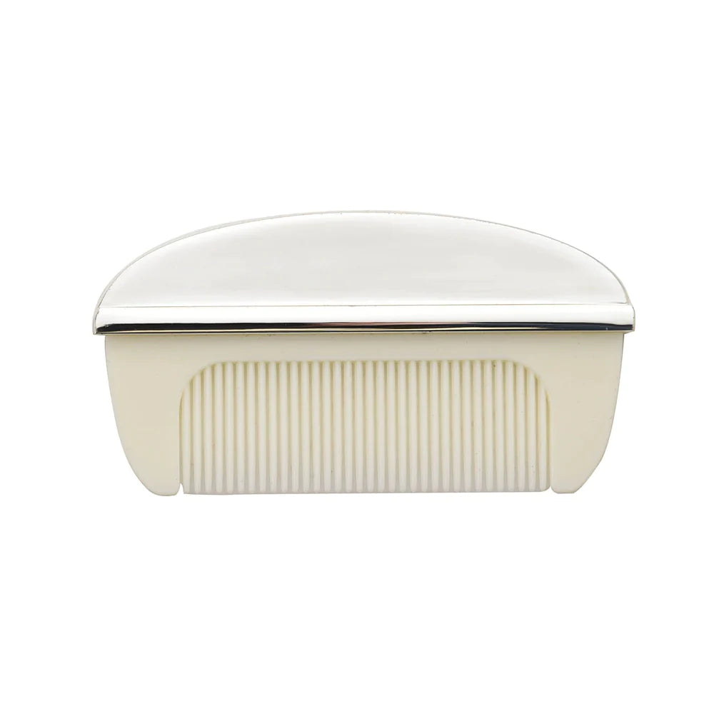 Silver plated Bambino brush and comb set by Widdop &amp; Co, featuring a polished finish, designed for gift or personal use.