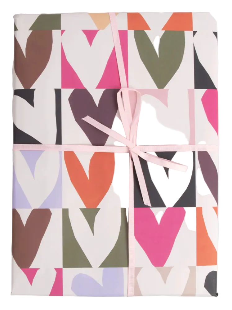 Multi Heart Flat Wrap
