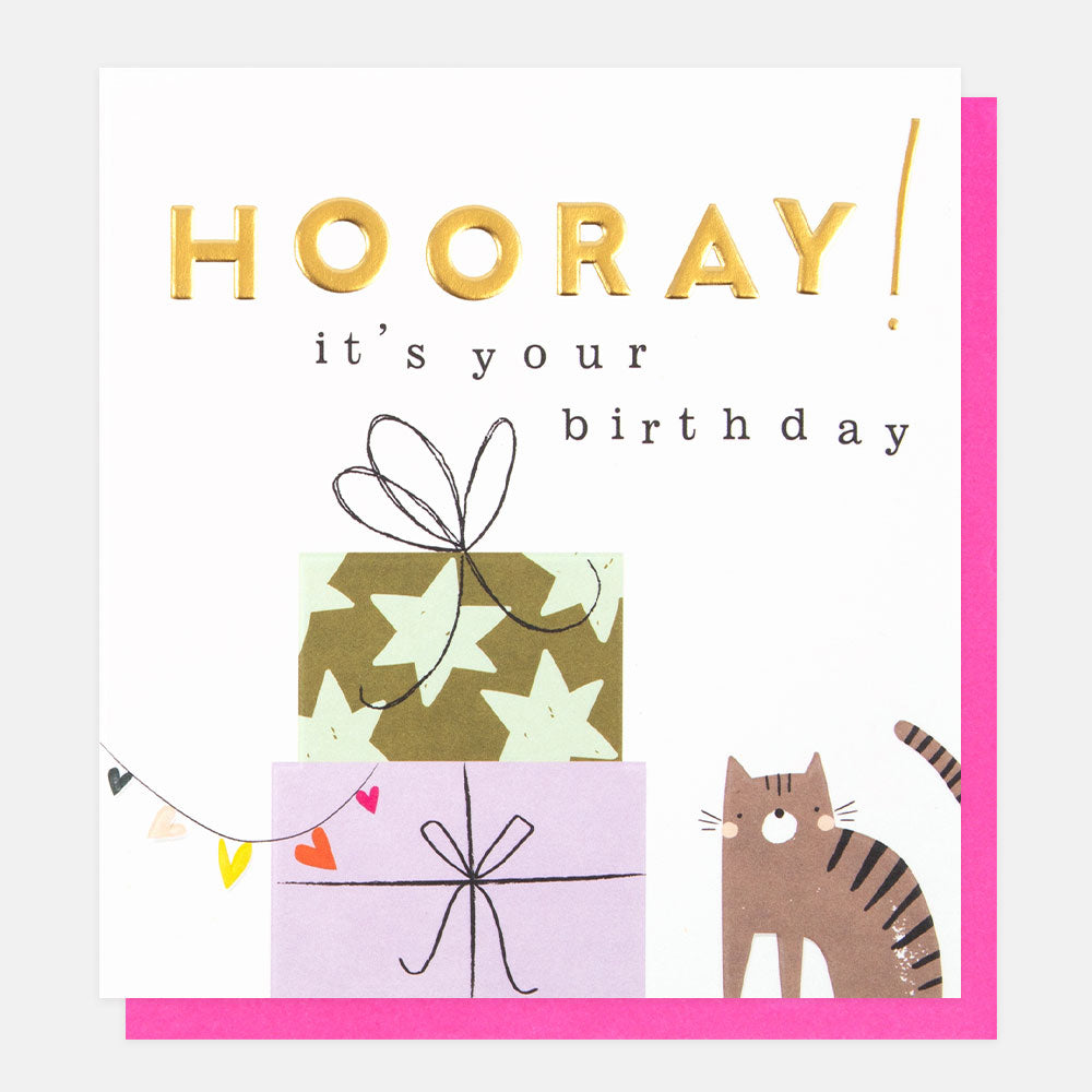 Caroline Gardner birthday card featuring colorful floral design, perfect for celebrating special occasions.