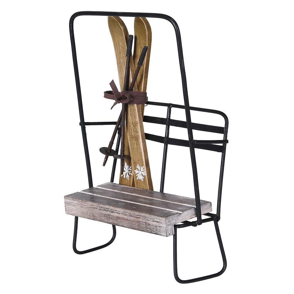 Alpine Ascent Ski Lift Decoration