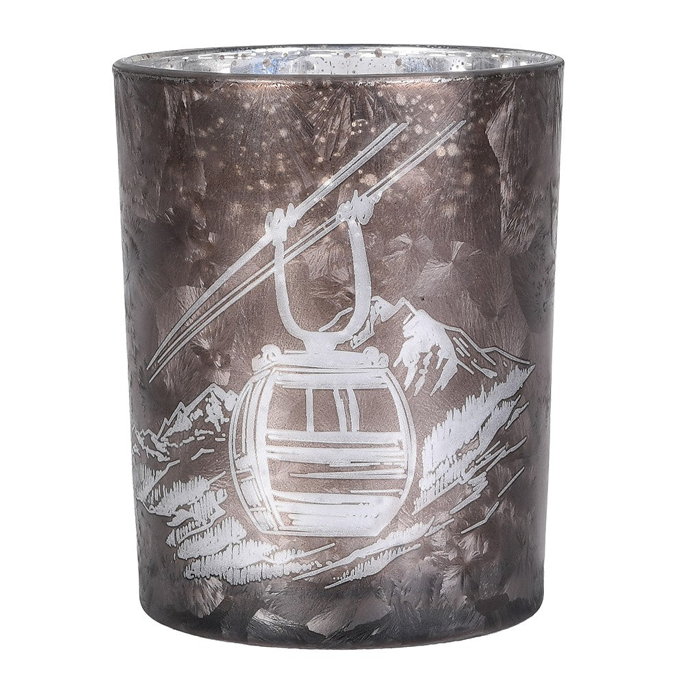 Bronze Cable Car Candle Holder