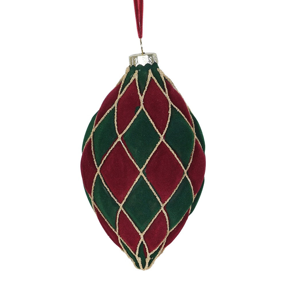 Traditional Diamond Finial Bauble