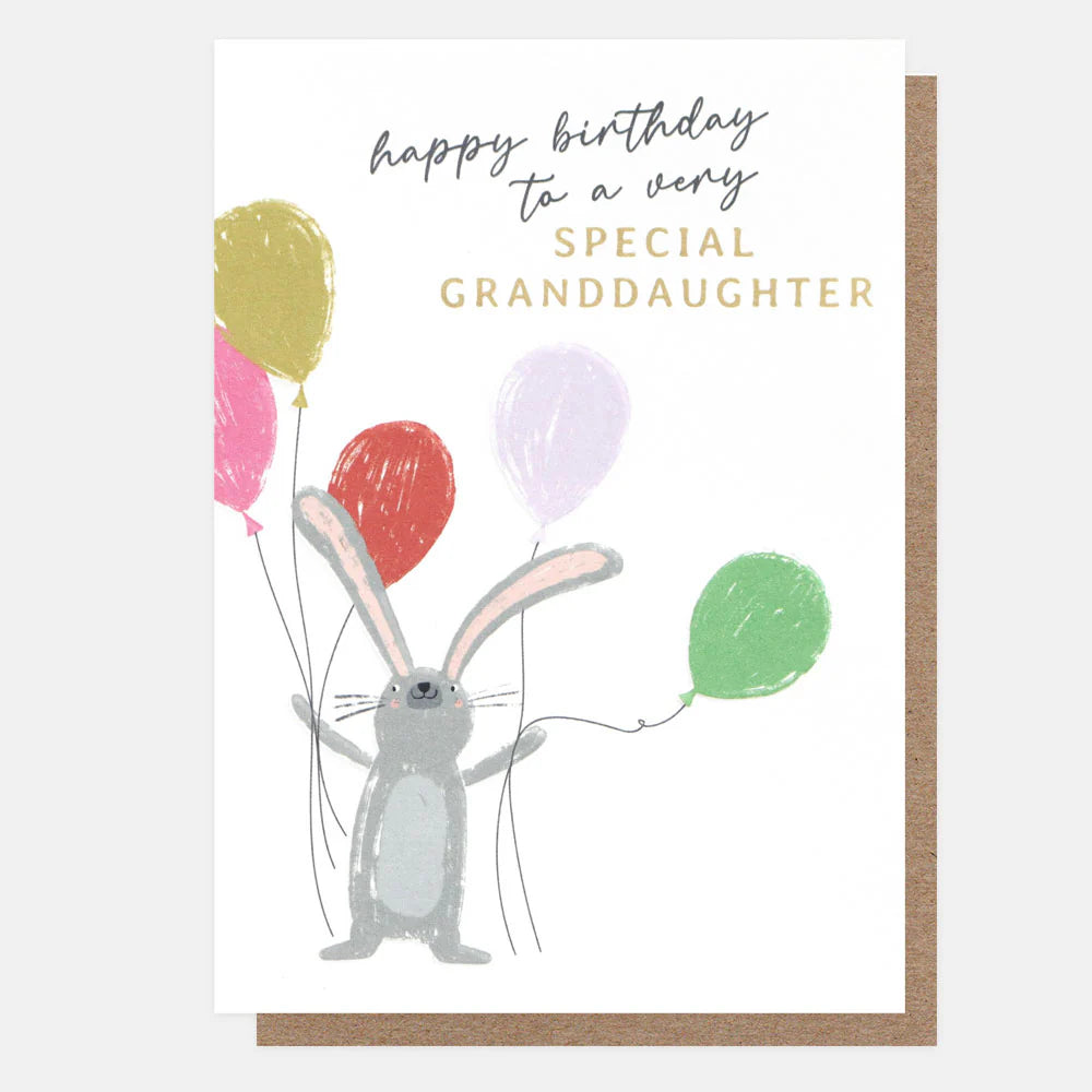 Caroline Gardner Happy Birthday Granddaughter card with colorful floral design, perfect for celebrating a special granddaughter.