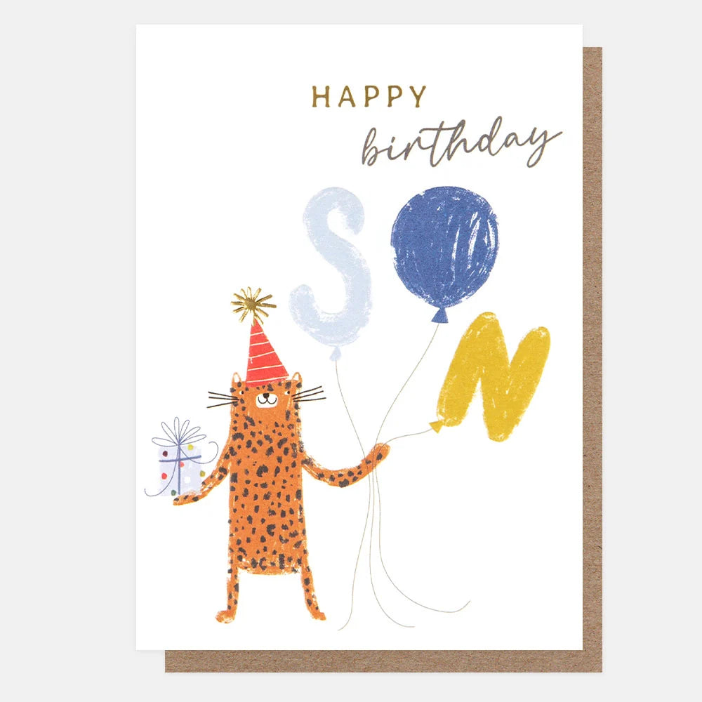 Happy Birthday Son Tiger Card