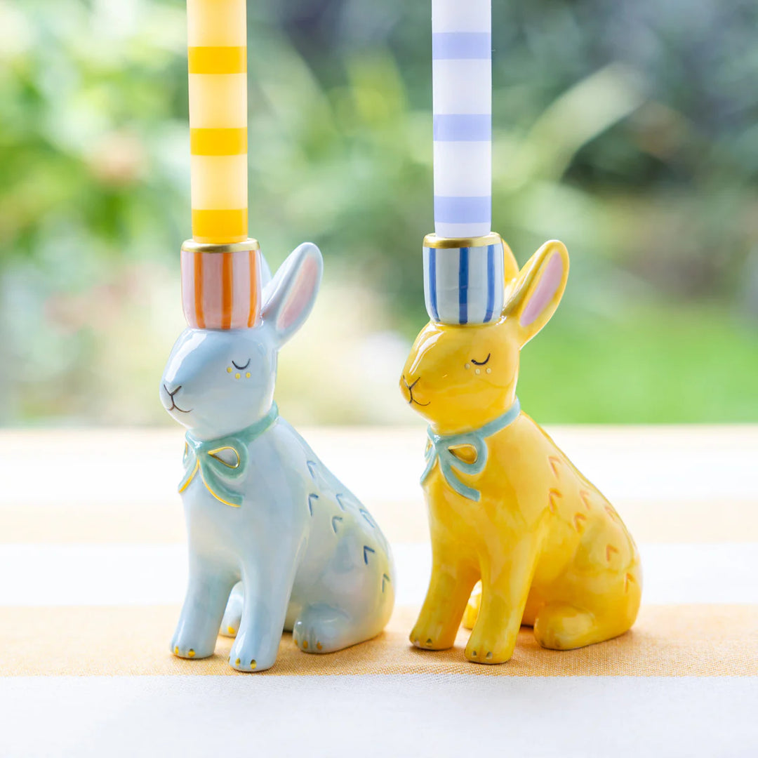 Ceramic Bunny Candle Holder