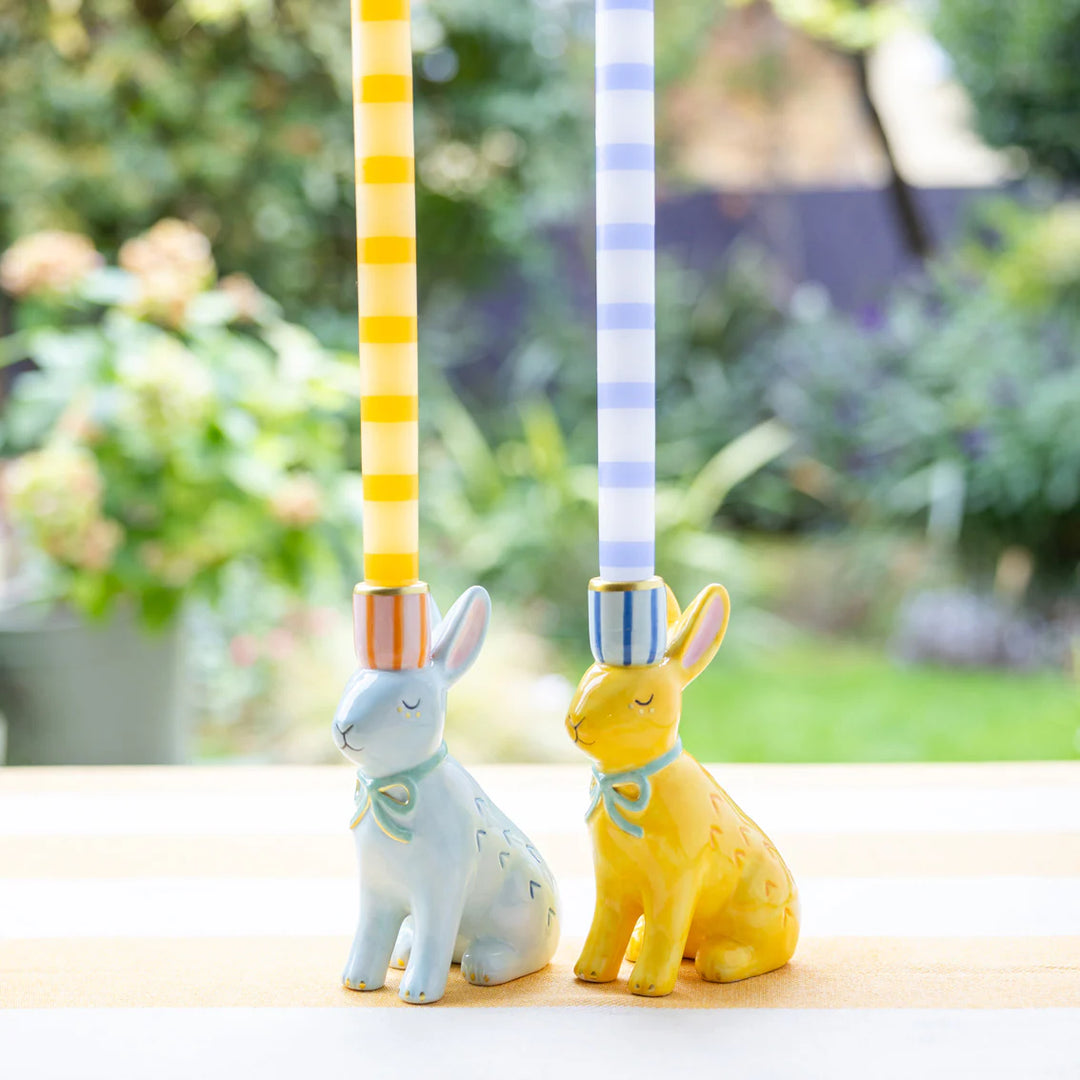 Ceramic Bunny Candle Holder