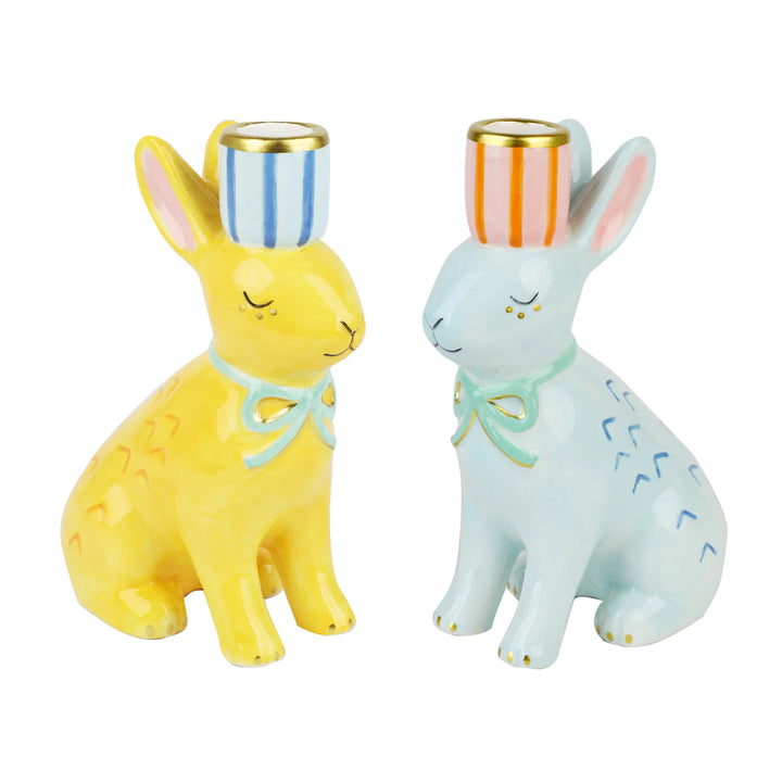 Ceramic Bunny Candle Holder