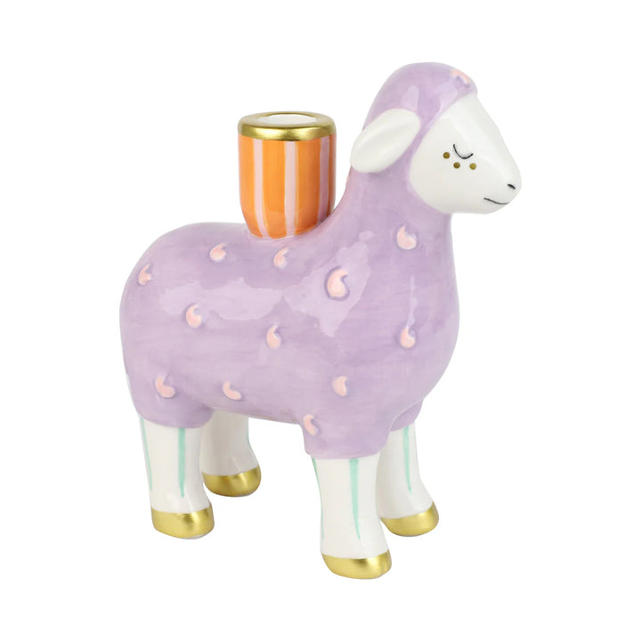 Ceramic Lamb Candle Holder