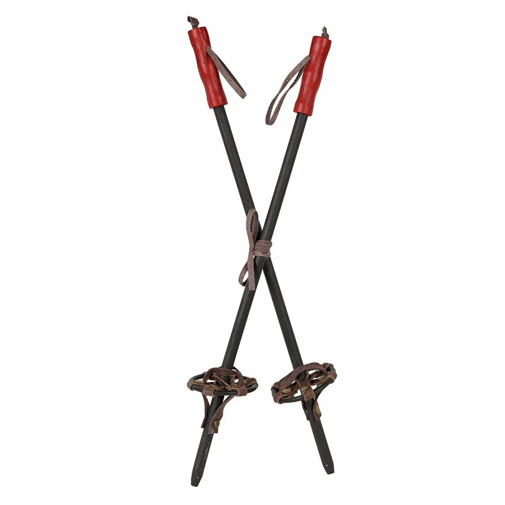 Rustic Ski Poles Decoration