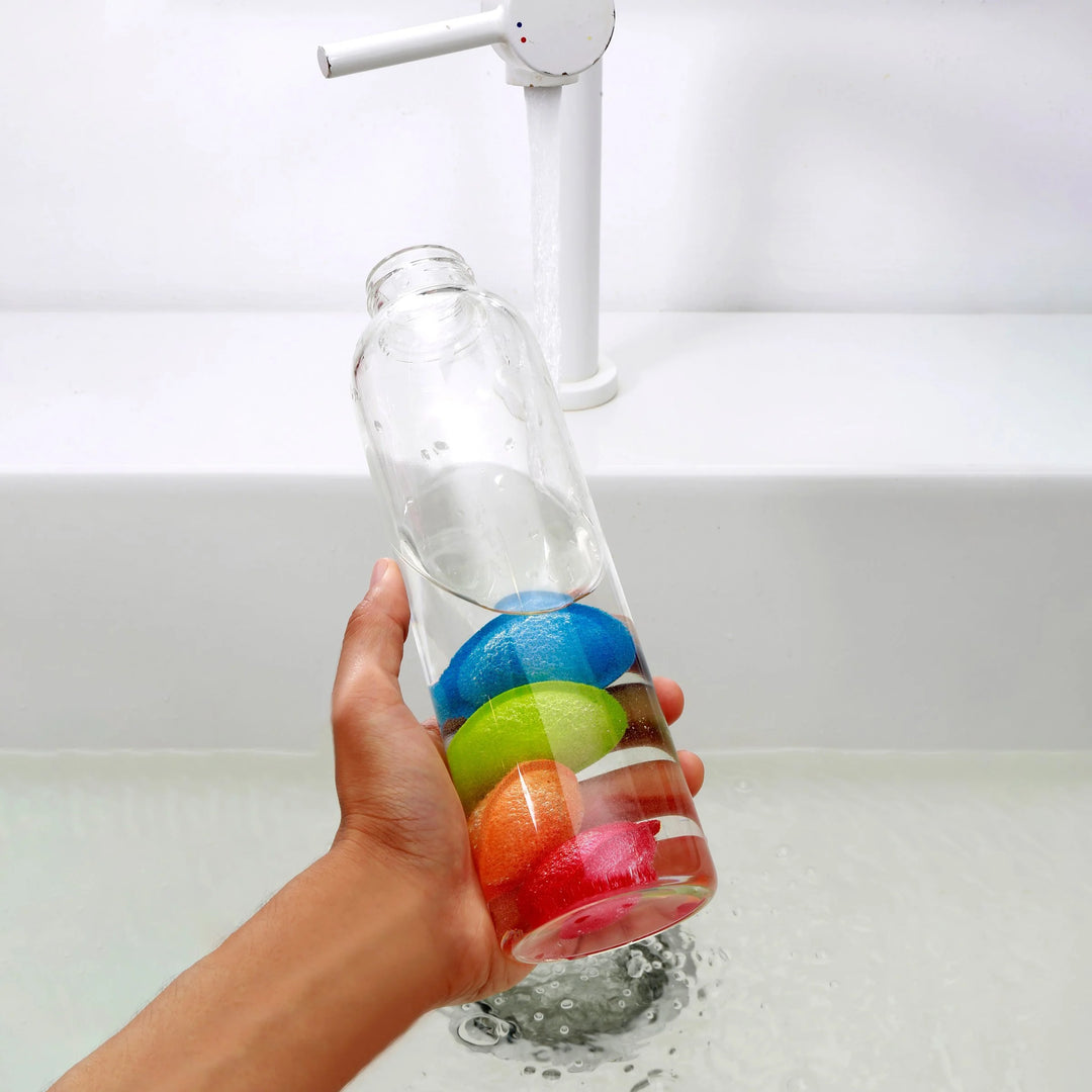 Kikkerland Bottle Scrubbies from Cornucopia Home and Gift for cleaning bottles and narrow containers.
