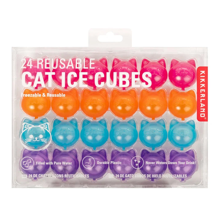 Cat Reusable Ice Cubes - Pack of 24