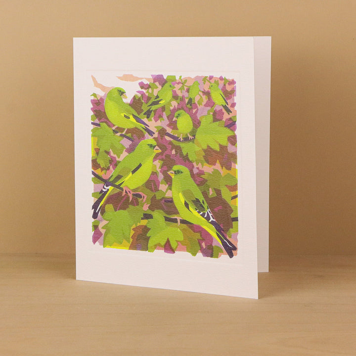 Greenfinches Art Card
