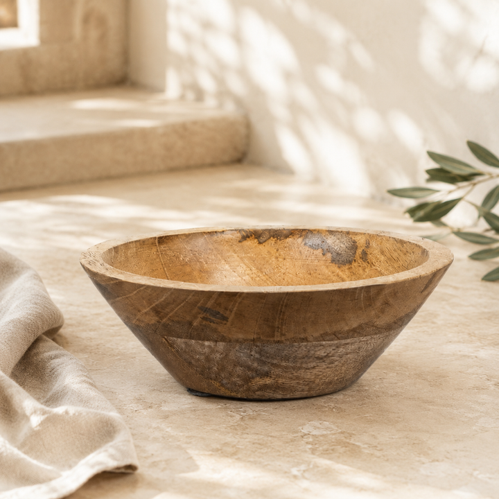 Wooden Decorative Bowl - 23cm