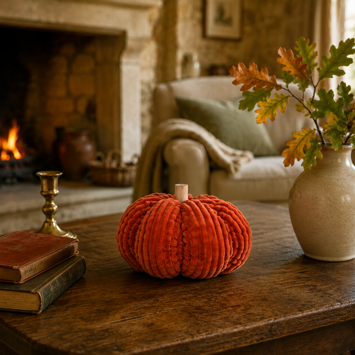 Large Cord Pumpkin | Rust