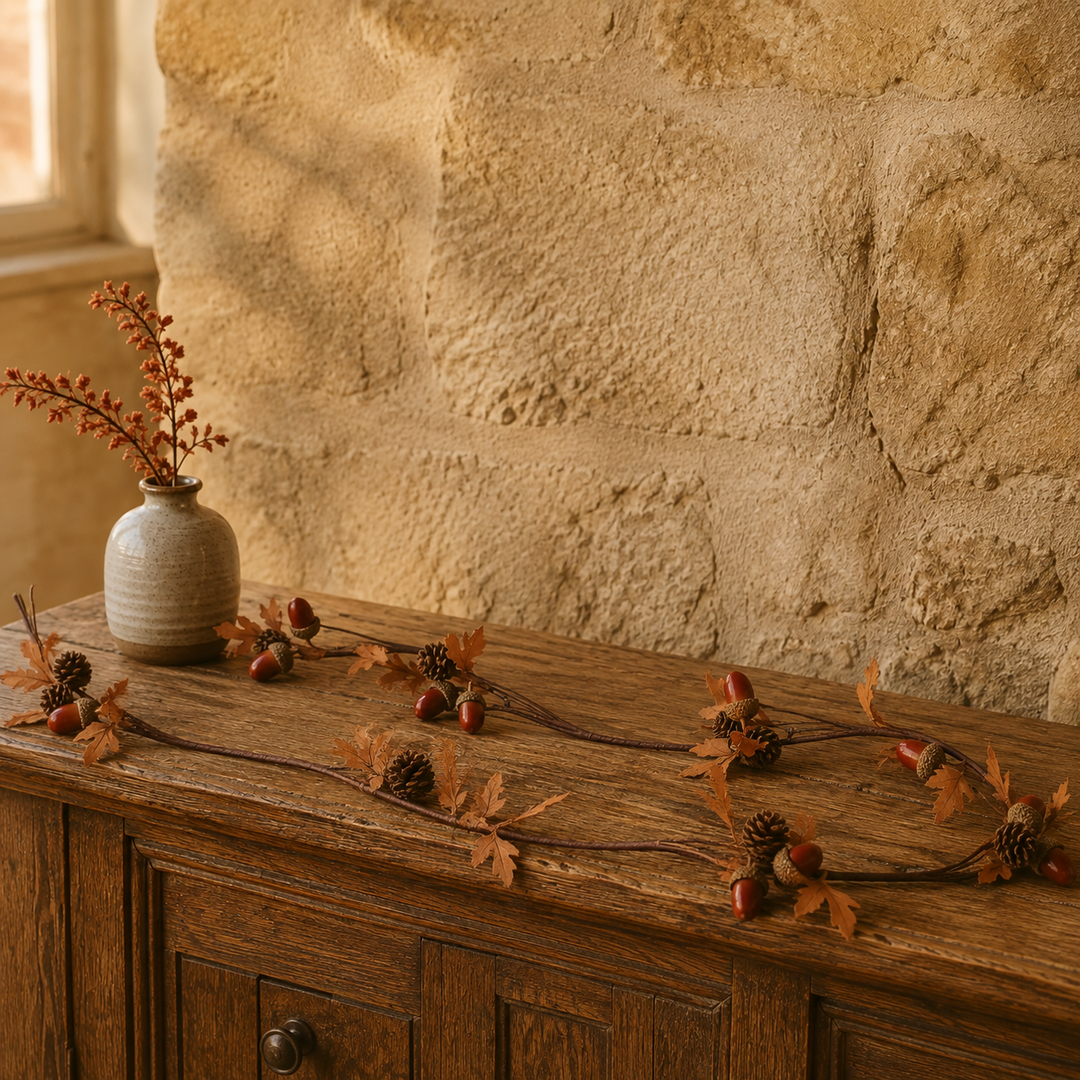 Acorn &amp; Cone Fine Garland
