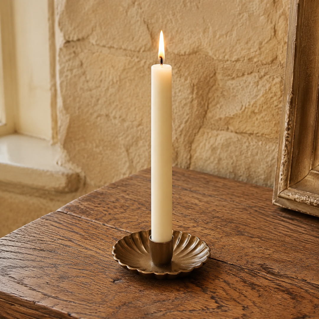 Scalloped Candle Holder