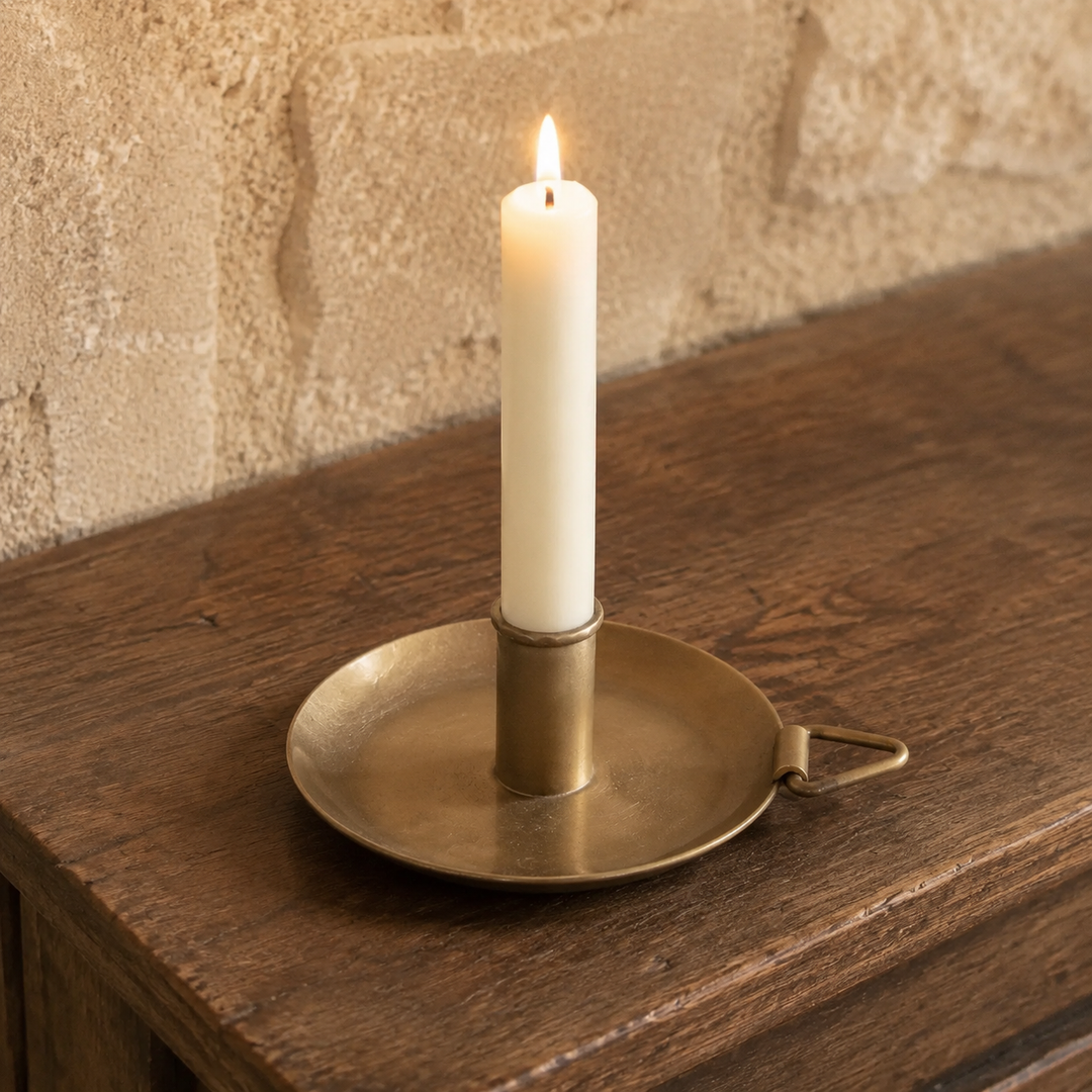 Forged Plate Candle Holder