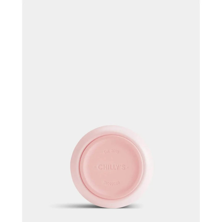 Chillys Series 2 Switch Cup 750ml in blush pink, a double-walled insulated water bottle with a sleek design.