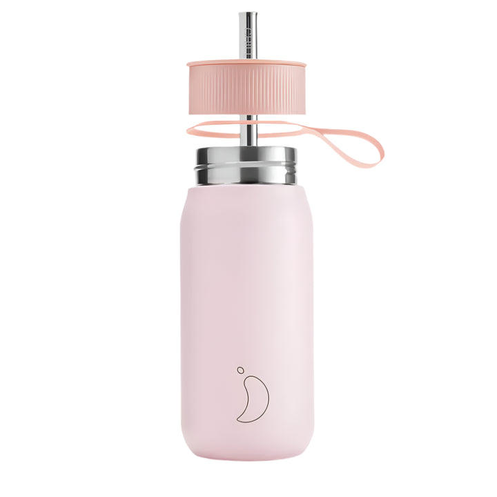 Chillys Series 2 Switch Cup 750ml in blush pink with lid and straw, designed for durable, stylish hydration.