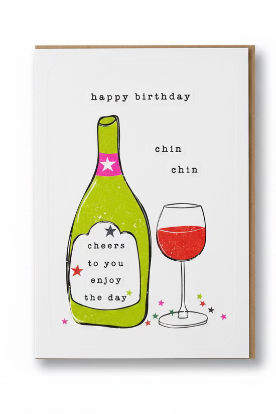 Happy Birthday Chin Chin Card