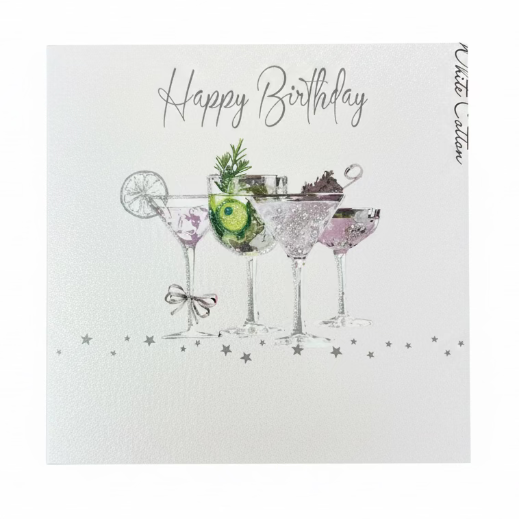 Birthday Large Cocktails Card