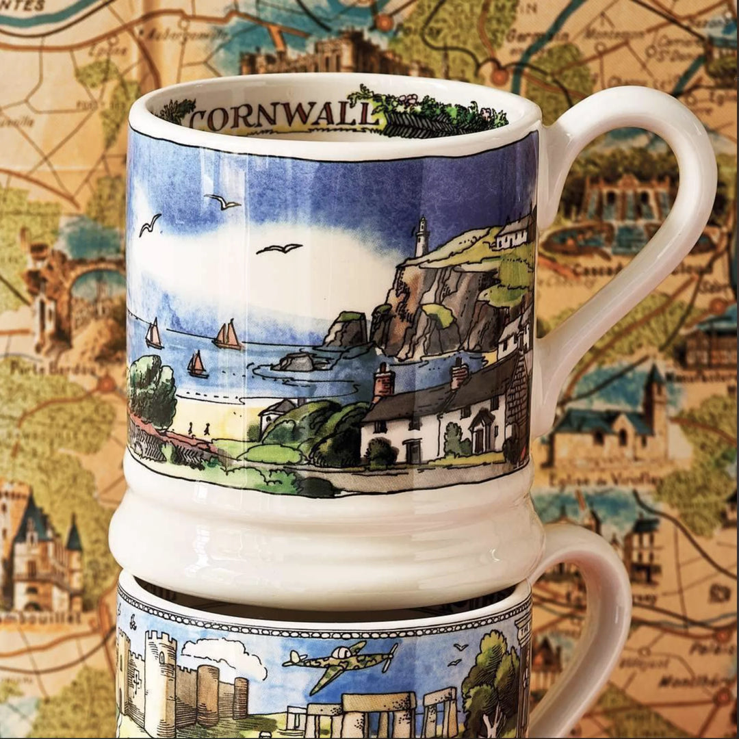 Emma Bridgewater Landscapes of Dreams Cornish Beaches 1/2 Pint Mug
