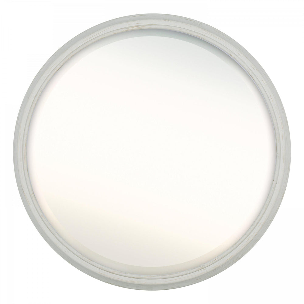 Off-white Cotswold Mirror by Cornucopia Home and Gift with a classic frame, ideal for stylish wall decor and interior accents.