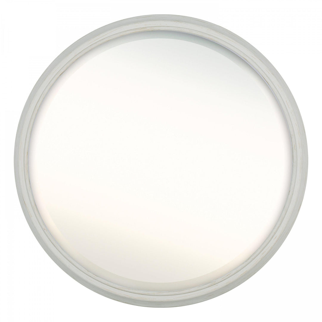 Off-white Cotswold Mirror by Cornucopia Home and Gift with a classic frame, ideal for stylish wall decor and interior accents.