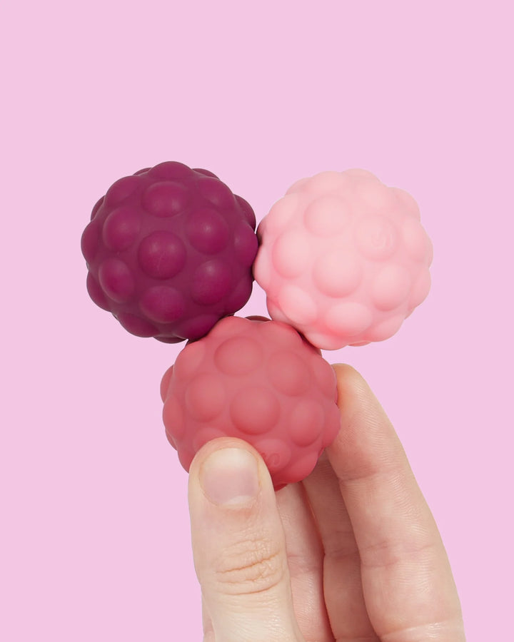 Textured Magnetic Fidget Balls - Set of 3